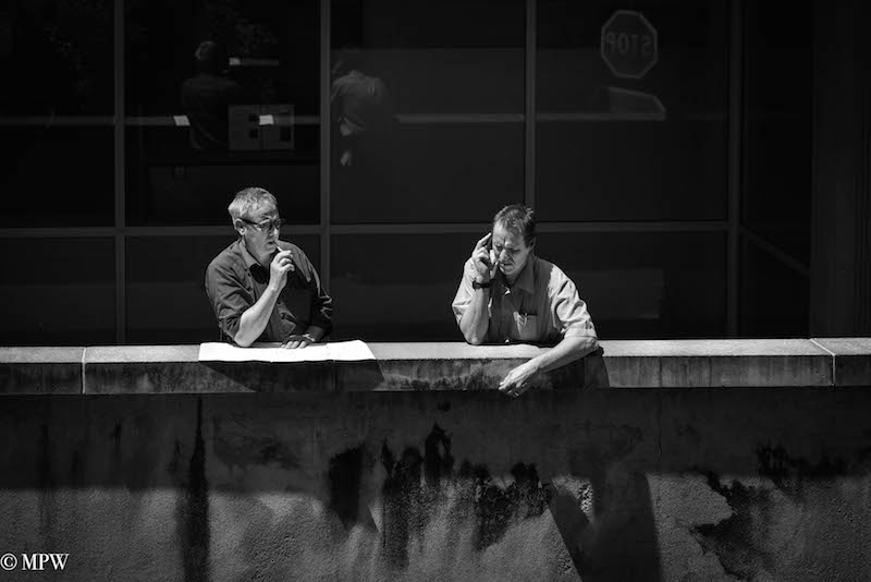 mike wheelton black and white, colour street photography Queen Street Auckland city